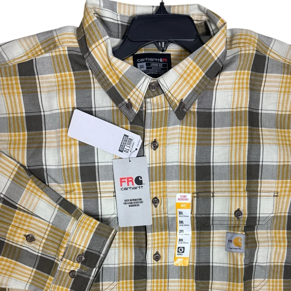 NWT Carhartt FR Flame Resistant 3XL Cat 2 Force Rugged Flex Loose Fit Twill - Picture 1 of 12